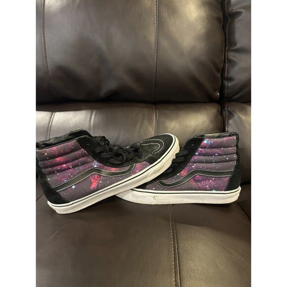 Vans Sk8 Hi Cosmic Galaxy Nebula Men’s Suede Sneakers Black & Purple US Size 9.5 - Picture 3 of 6
